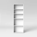 Raft vertical de cărți cu 5 rafturi reglabile, design compact